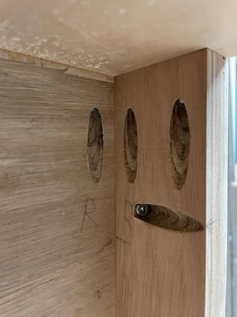 I have used pocket hole joints (and glue). The holes will be filled with flush-cut dowels.